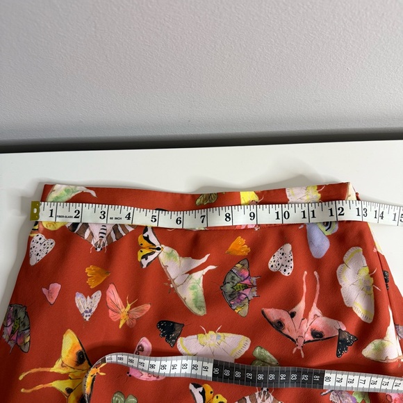 Hutch Butterfly Printed Midi Skirt Colorful Size 2 - Picture 9 of 12